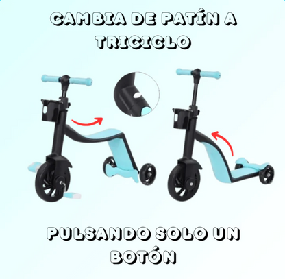 Patín Scooter 3 en 1