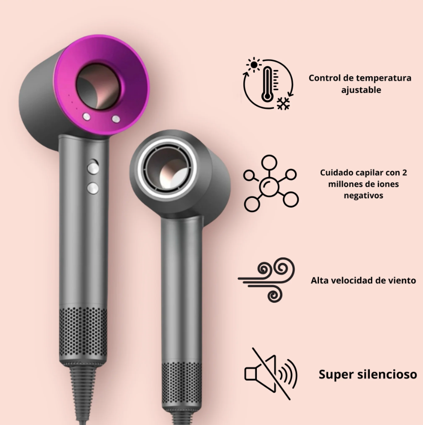 Secador de Pelo con Cabezales Imantados